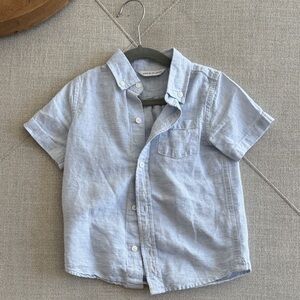 Janie and Jack Light Blue Button Down Shirt